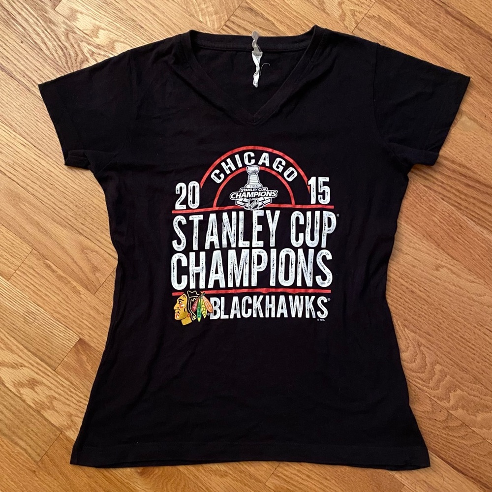 NHL 2015 Stanley Cup Chicago Blackhawks T Shirt S